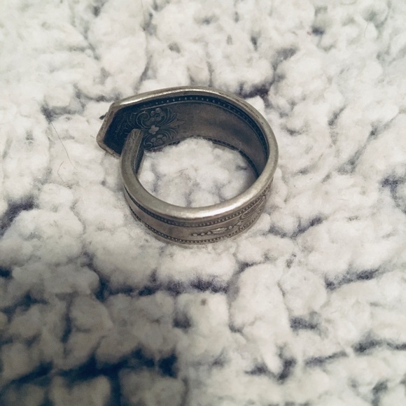 Silver spoon ring - Picture 2 of 3